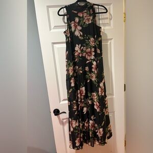 Rachel Zoe Black Floral Maxi Dress